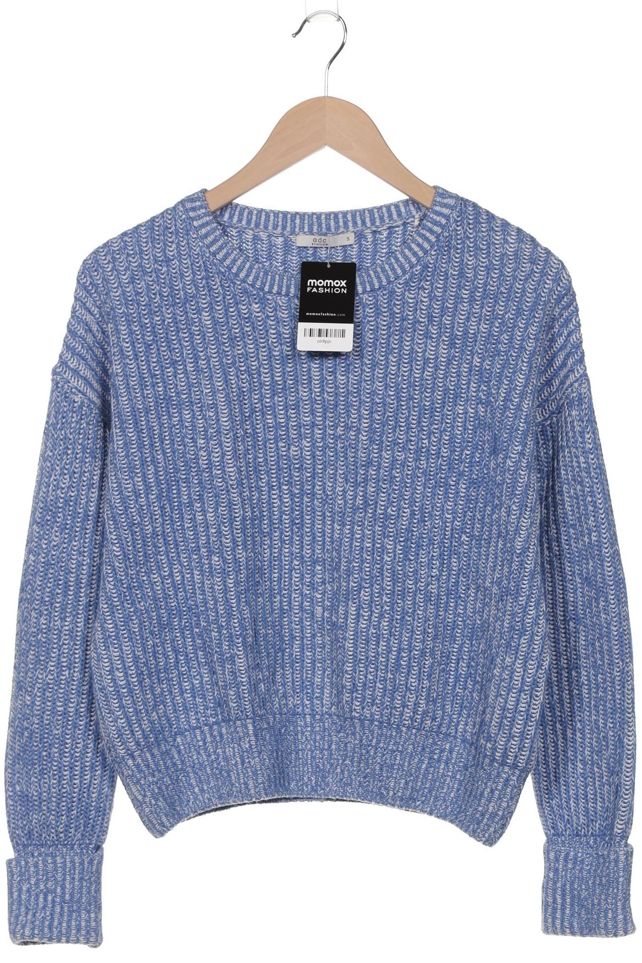 

edc by Esprit Damen Pullover, blau, Gr. 36