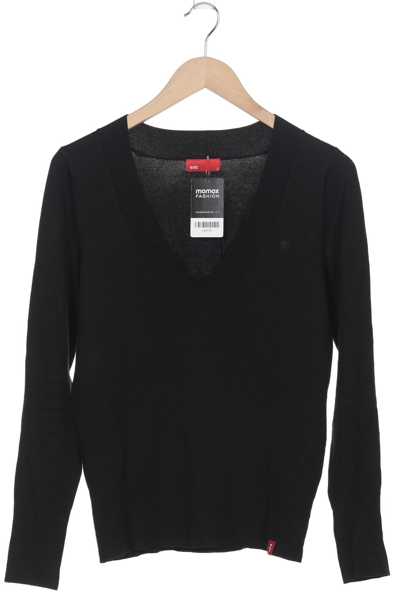 

edc by Esprit Damen Pullover, schwarz, Gr. 42