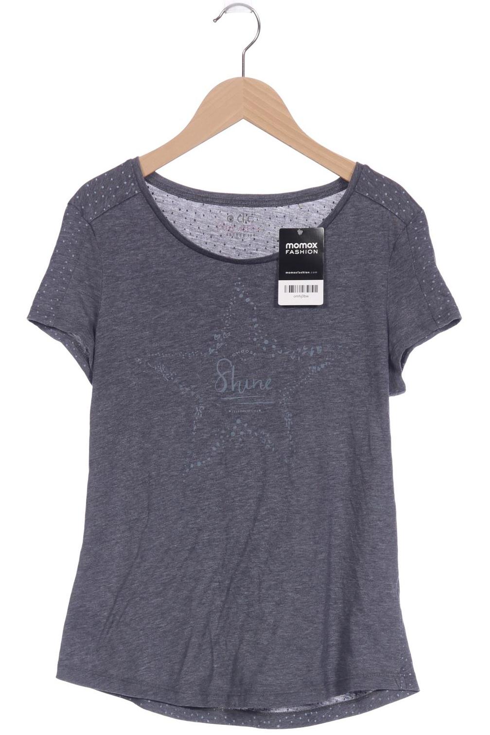 

edc by Esprit Damen T-Shirt, grau, Gr. 38