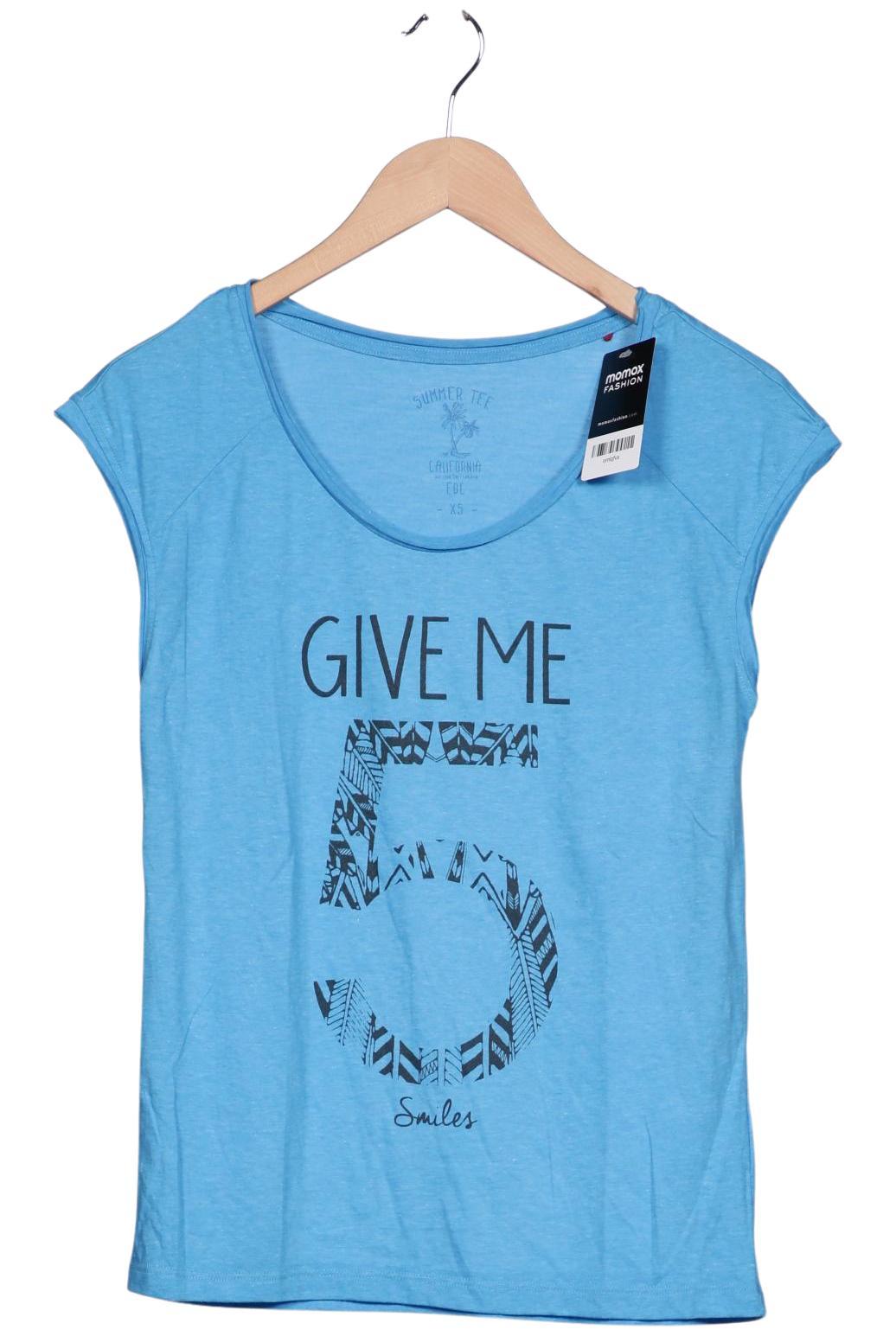 

edc by Esprit Damen T-Shirt, hellblau, Gr. 34