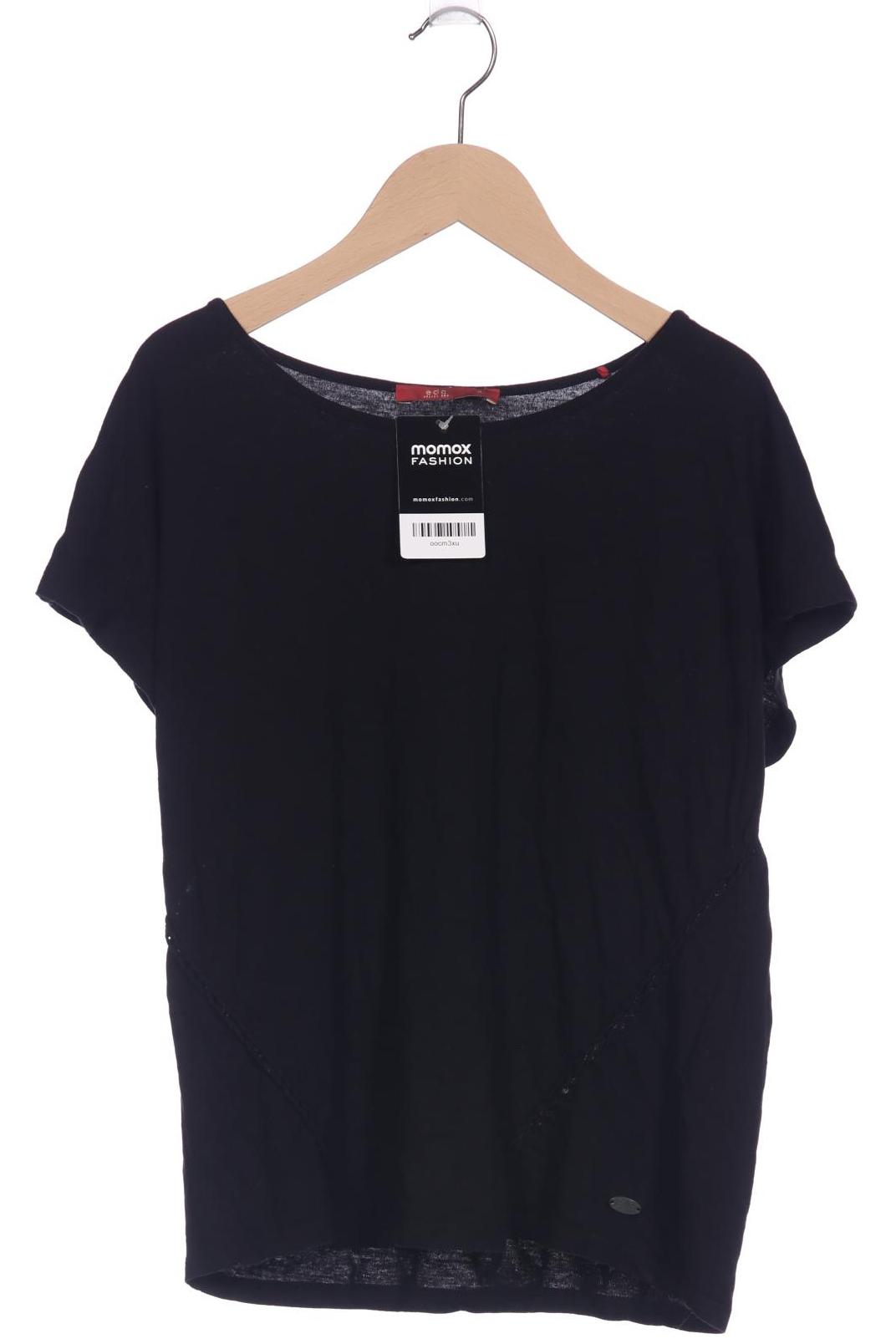 

edc by Esprit Damen T-Shirt, schwarz, Gr. 38