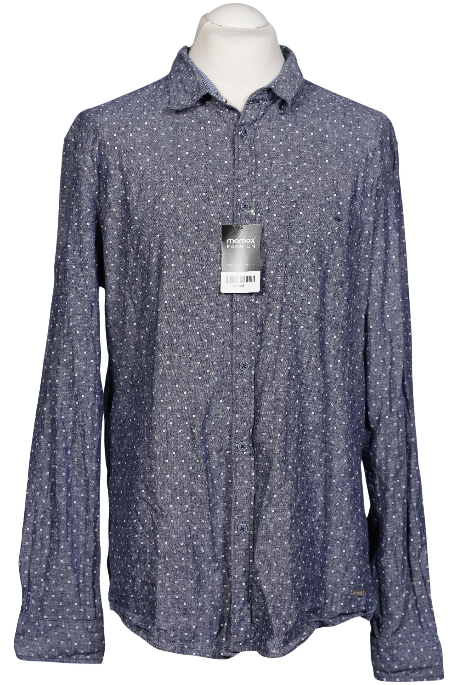 

edc by Esprit Herren Hemd, marineblau, Gr. 54