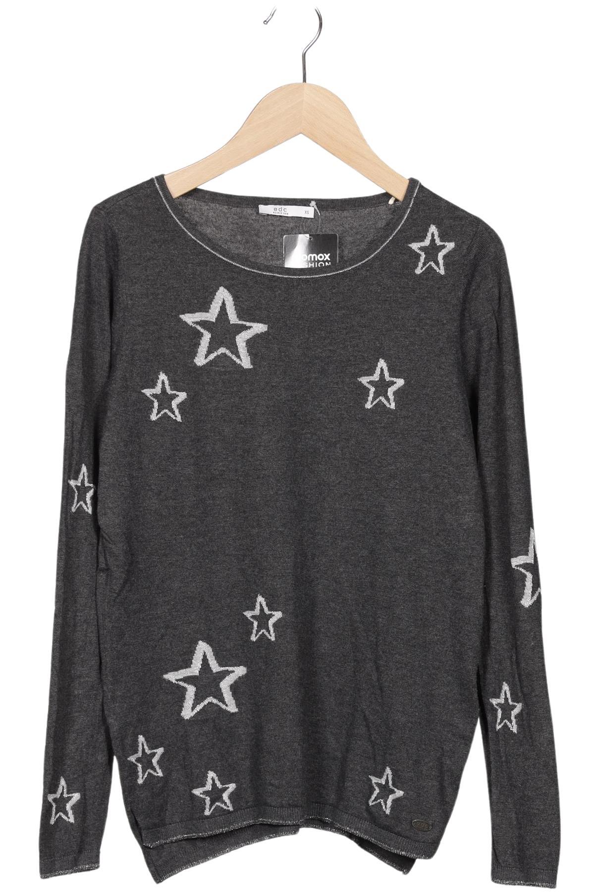 

edc by Esprit Damen Pullover, grau, Gr. 34