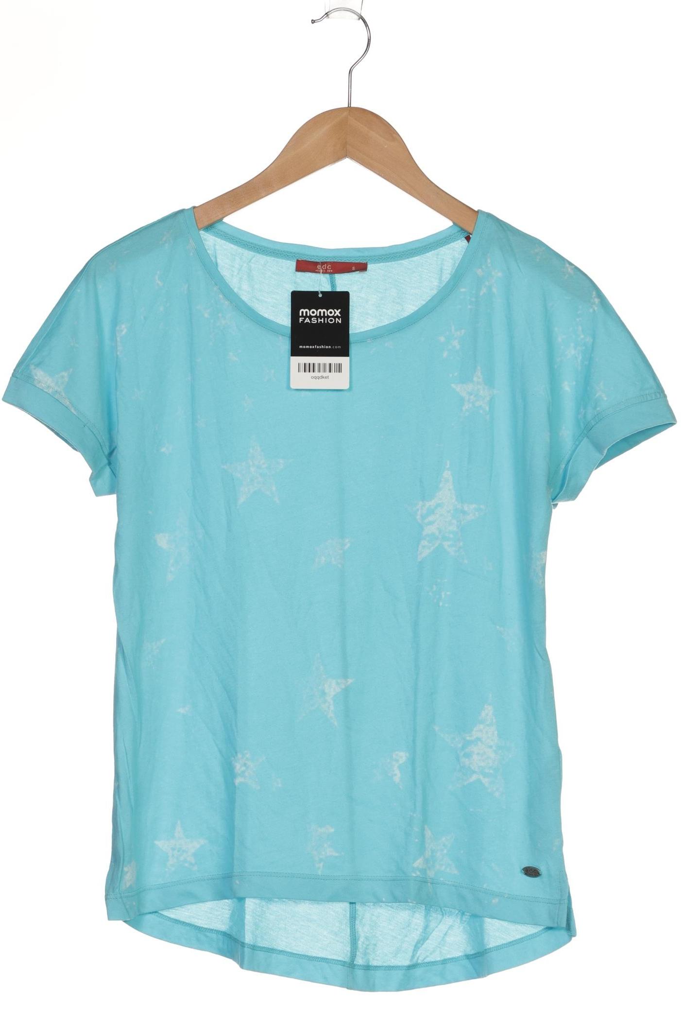 

edc by Esprit Damen T-Shirt, hellblau, Gr. 36