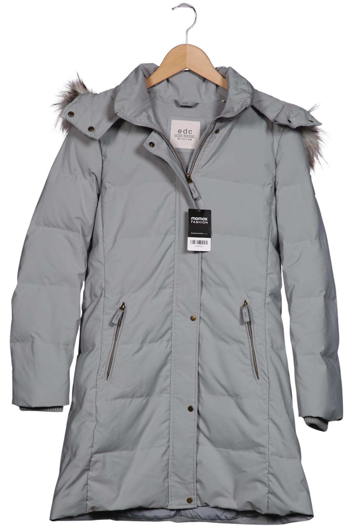 

edc by Esprit Damen Mantel, grau, Gr. 38