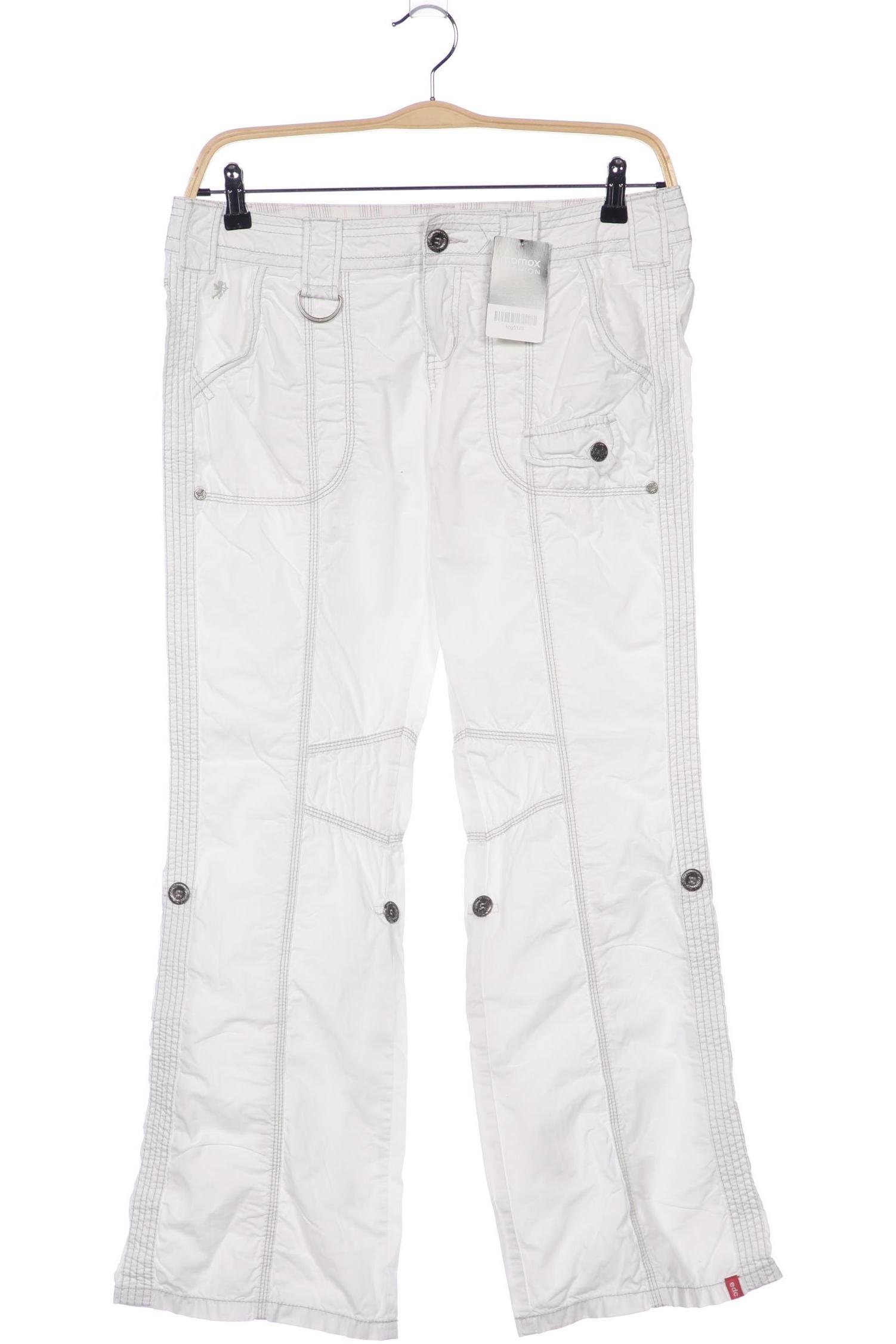 

edc by Esprit Damen Stoffhose, weiß, Gr. 40