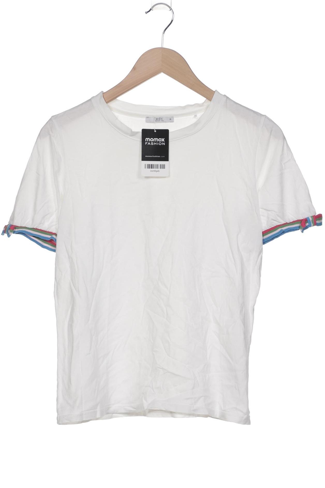 

edc by Esprit Damen T-Shirt, weiß, Gr. 38