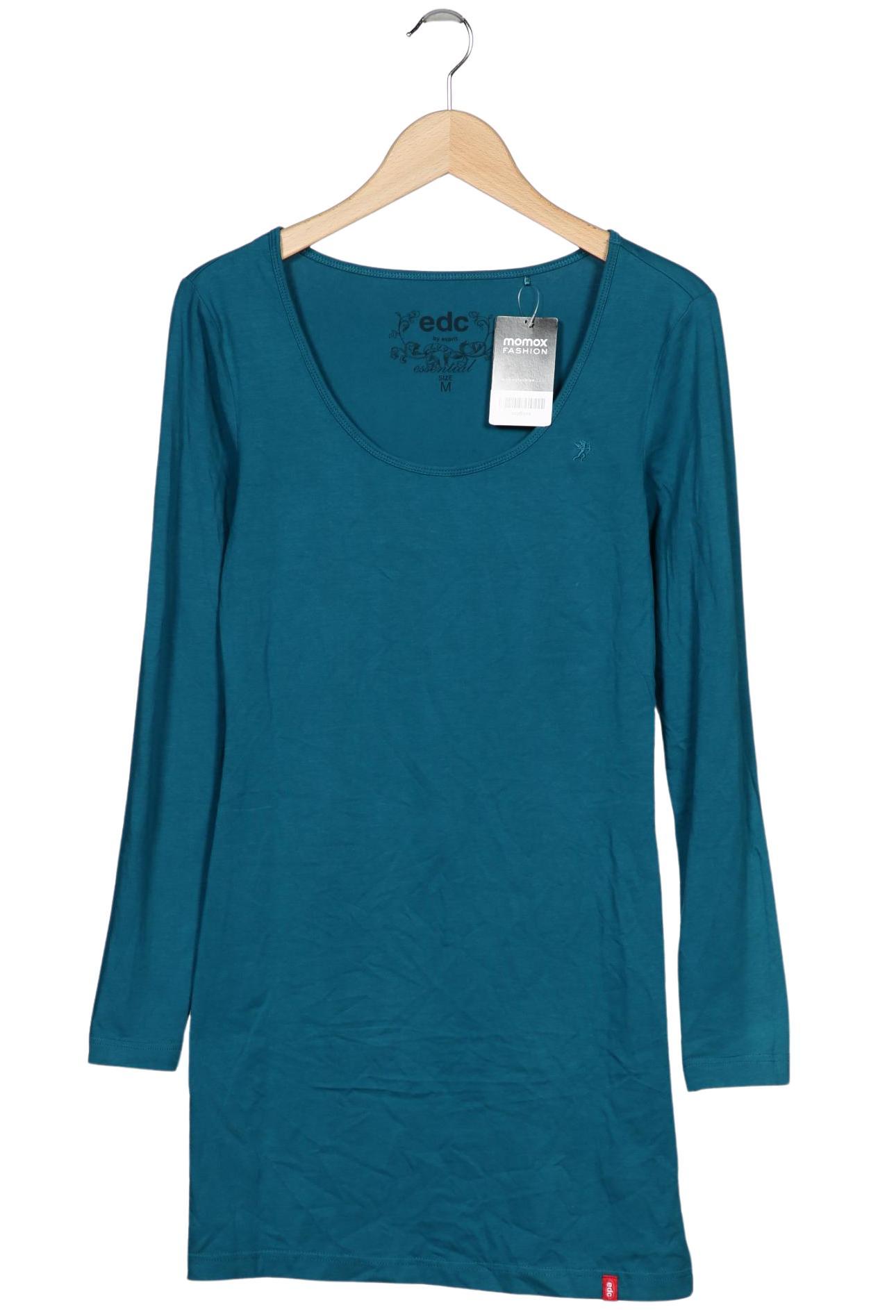 

edc by Esprit Damen Langarmshirt, türkis, Gr. 38