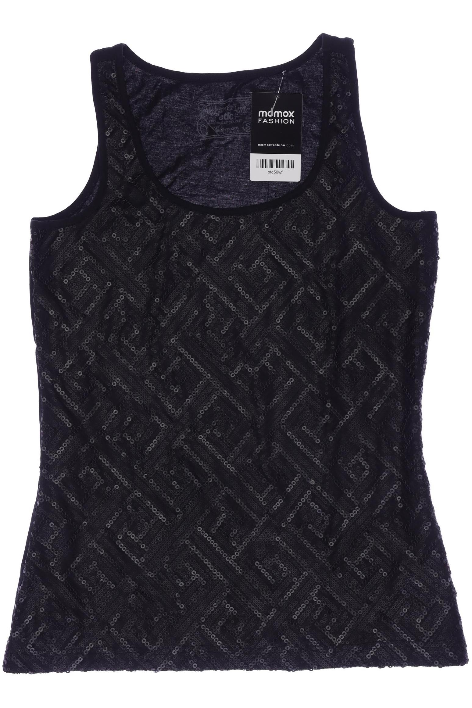 

edc by Esprit Damen Top, schwarz, Gr. 36