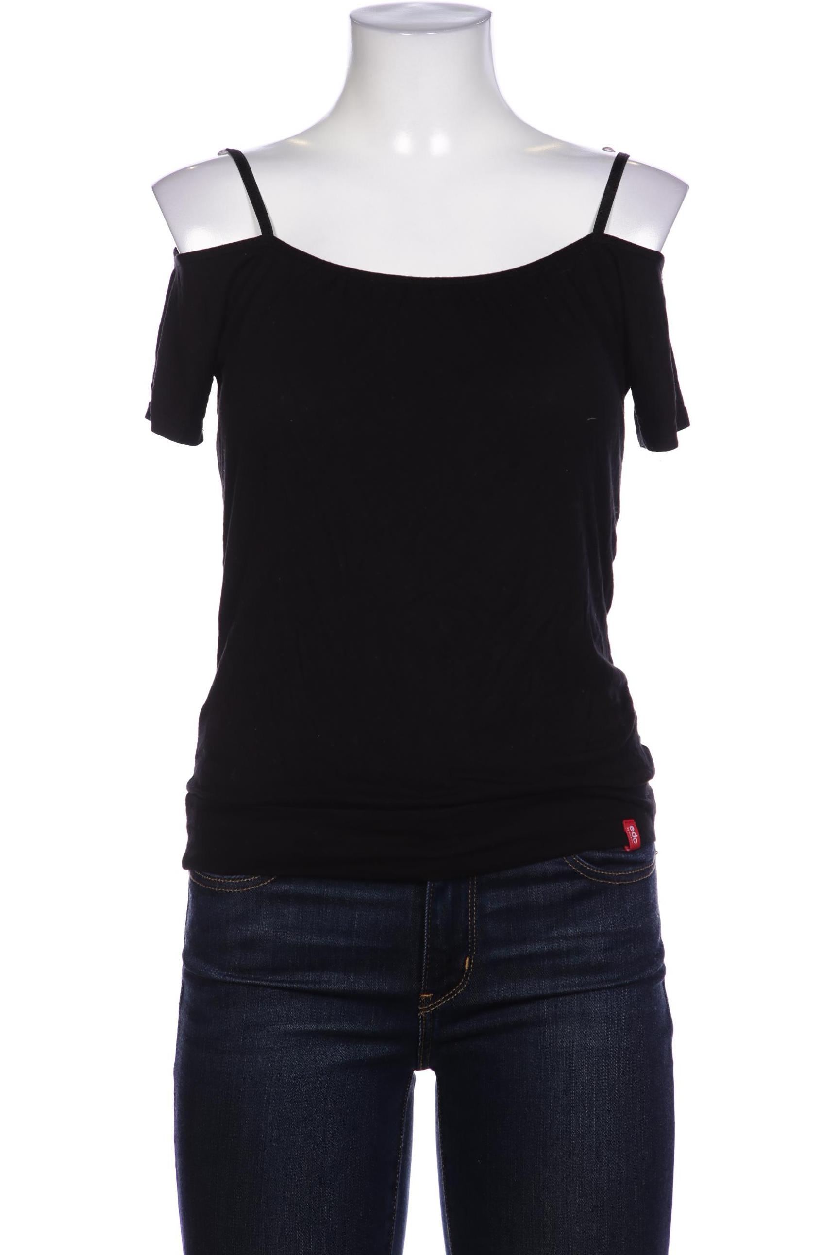 

edc by Esprit Damen T-Shirt, schwarz, Gr. 36