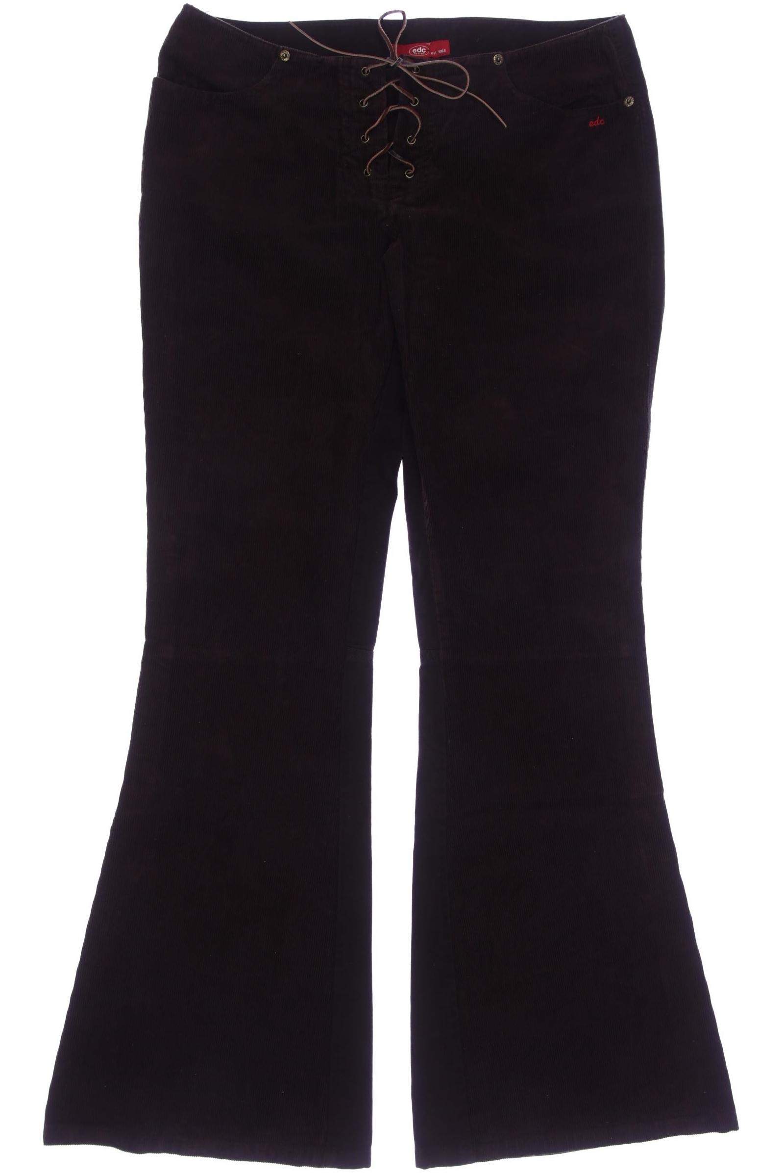 

edc by Esprit Damen Stoffhose, braun, Gr. 40