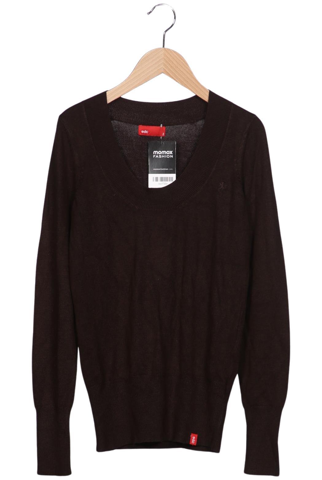 

edc by Esprit Damen Pullover, braun, Gr. 36