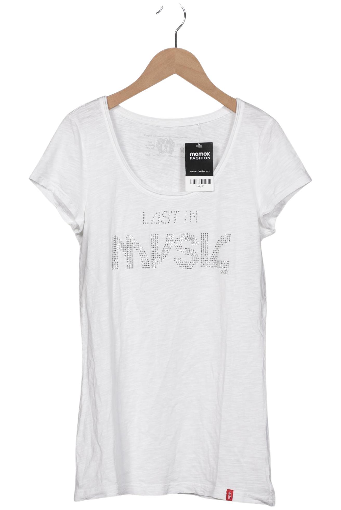 

edc by Esprit Damen T-Shirt, weiß, Gr. 38