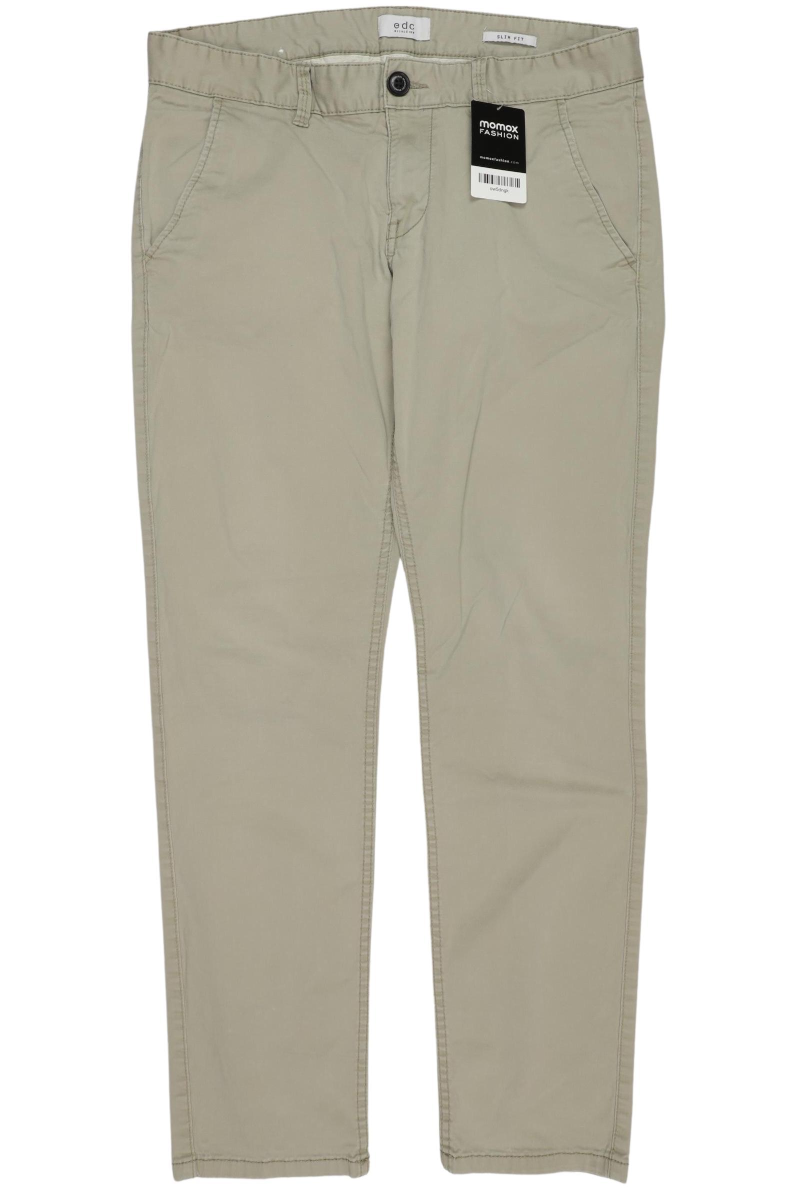 

edc by Esprit Damen Stoffhose, hellgrün, Gr. 32