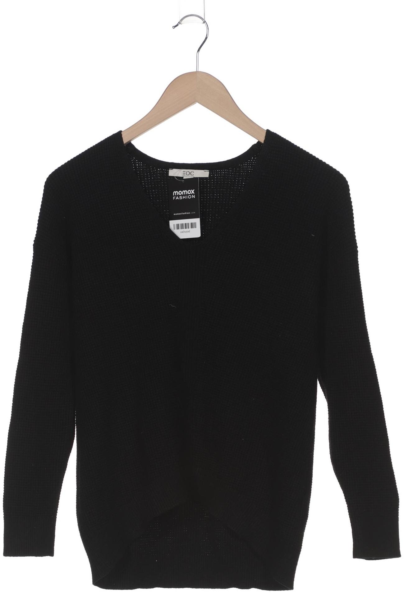 

edc by Esprit Damen Pullover, schwarz, Gr. 34
