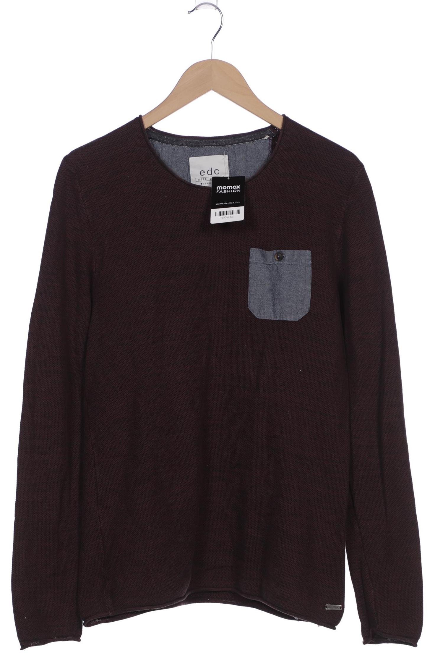 

edc by Esprit Herren Pullover, bordeaux, Gr. 52
