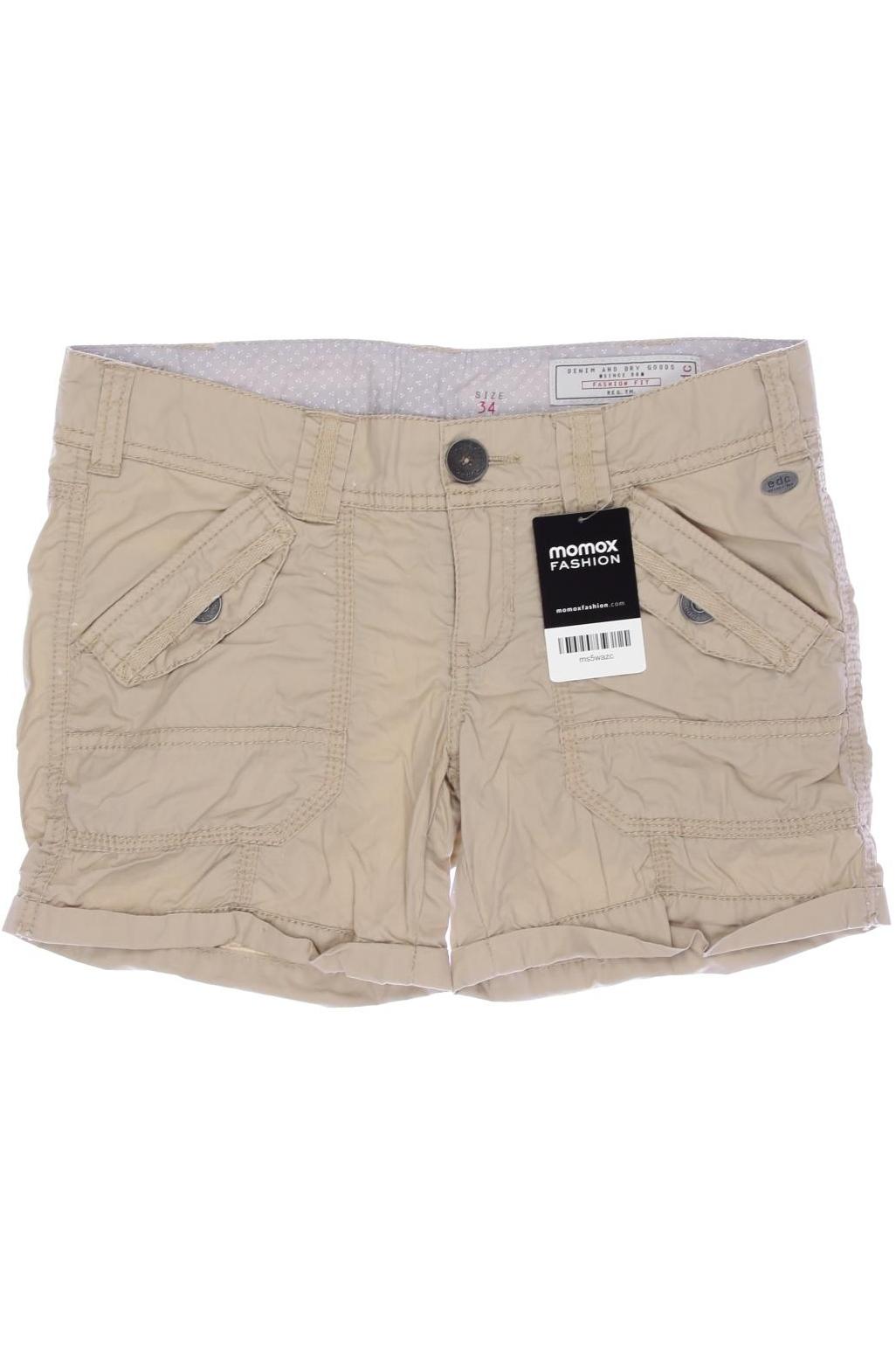 

edc by Esprit Damen Shorts, beige, Gr. 34