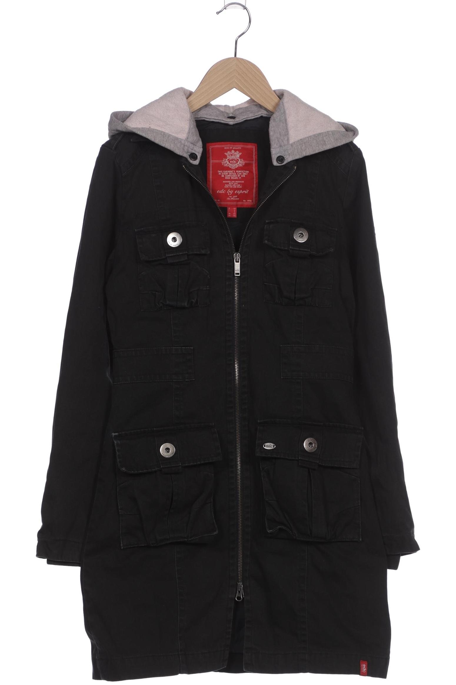 

edc by Esprit Damen Mantel, schwarz, Gr. 34