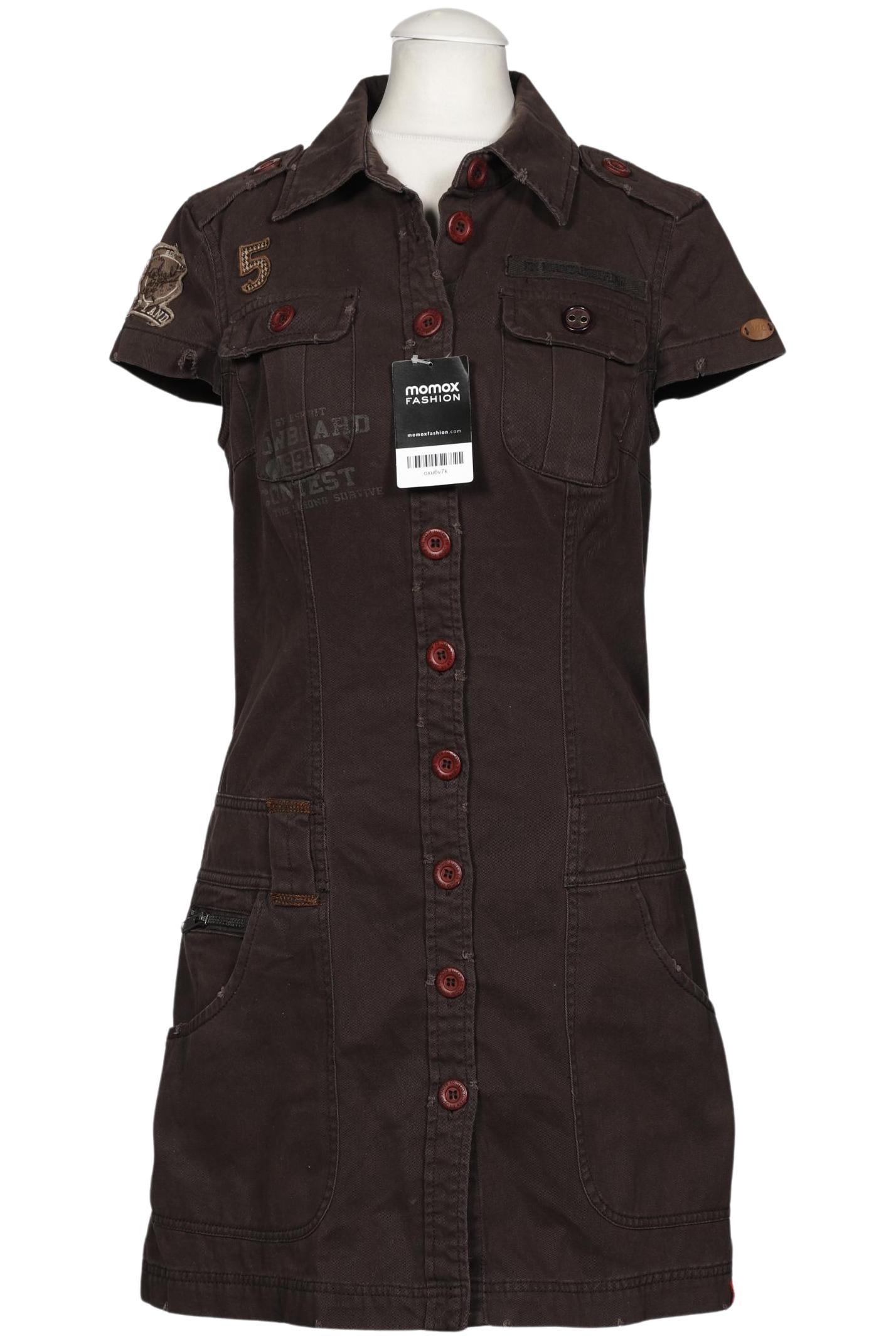 

edc by Esprit Damen Kleid, braun, Gr. 34