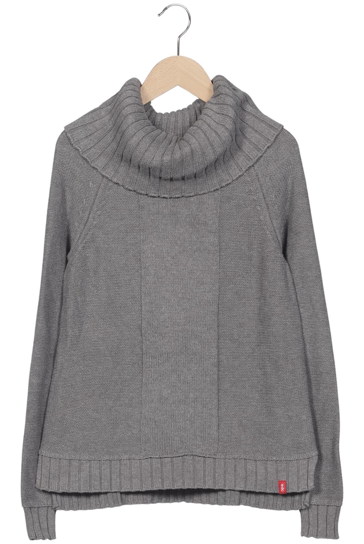 

edc by Esprit Damen Pullover, grau, Gr. 34