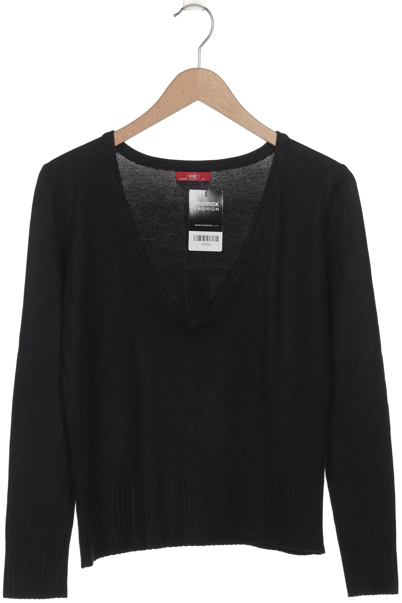 

edc by Esprit Herren Pullover, schwarz, Gr. 54