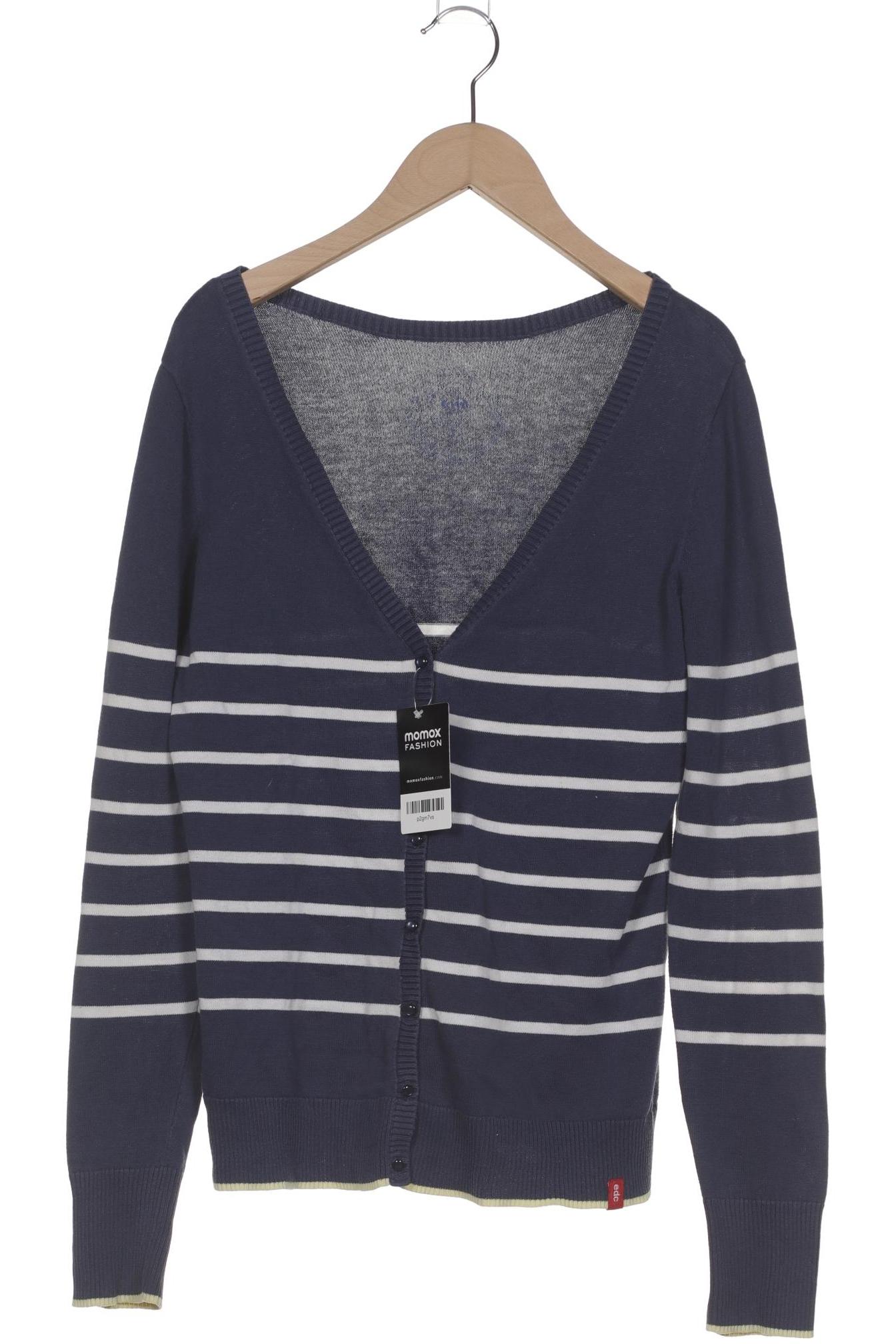

edc by Esprit Damen Strickjacke, marineblau, Gr. 38