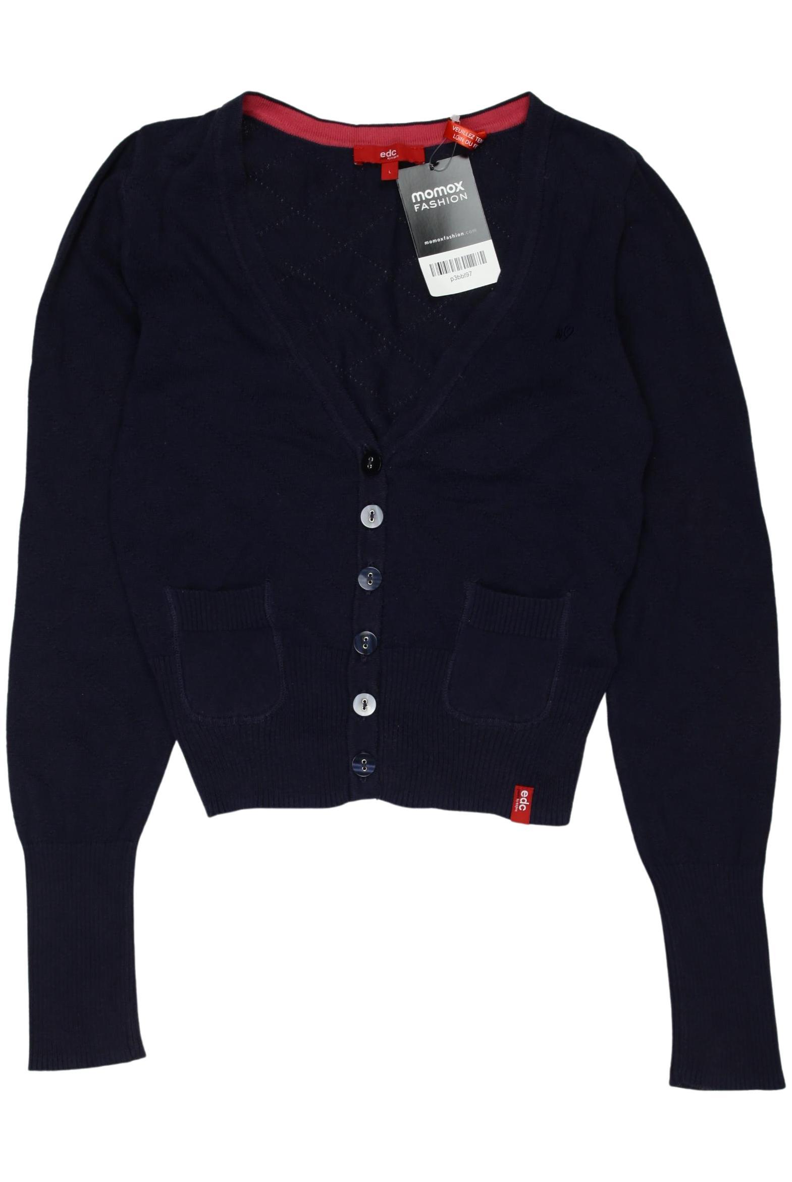 

edc by Esprit Damen Strickjacke, marineblau, Gr. 158