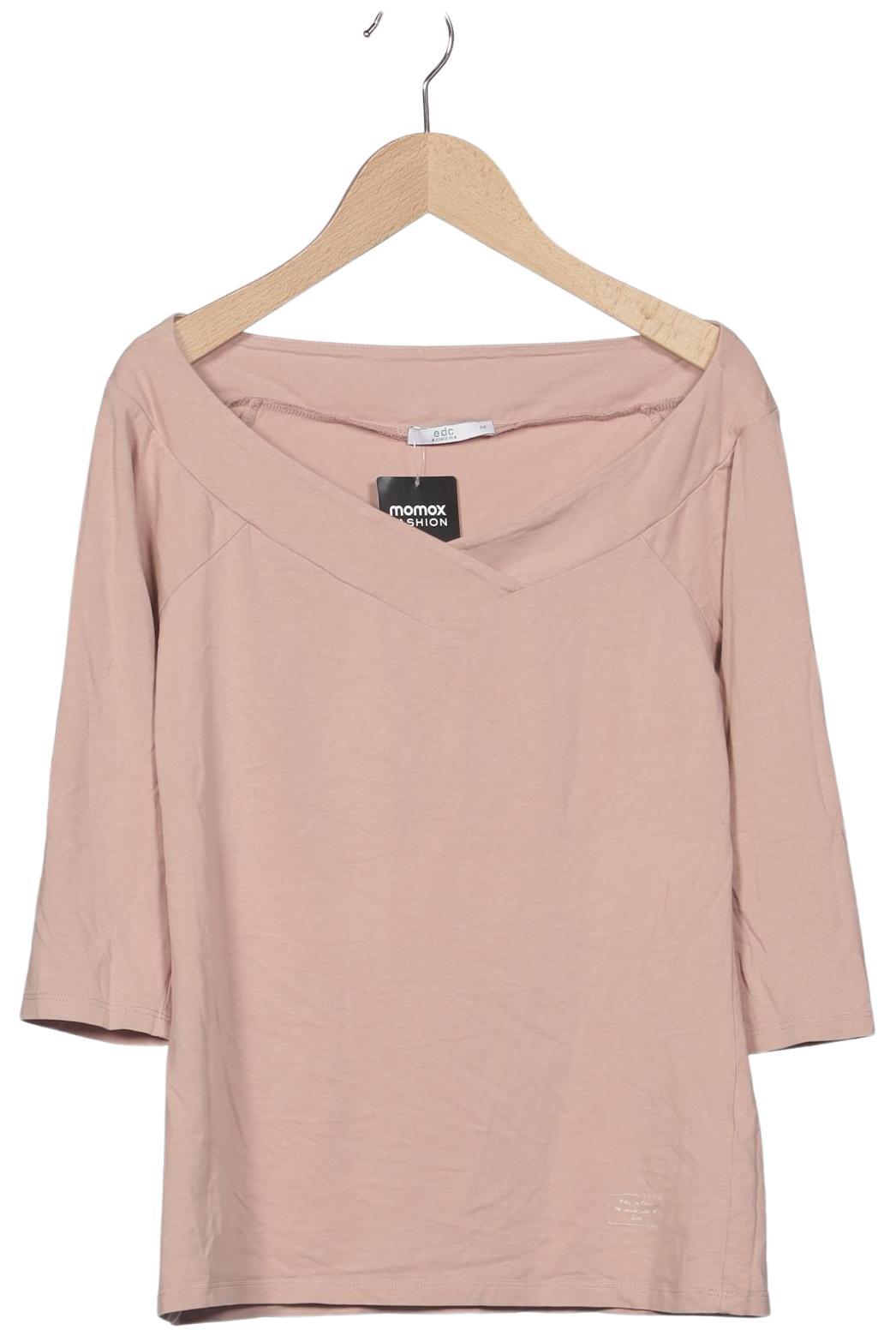 

edc by Esprit Damen Langarmshirt, beige, Gr. 38