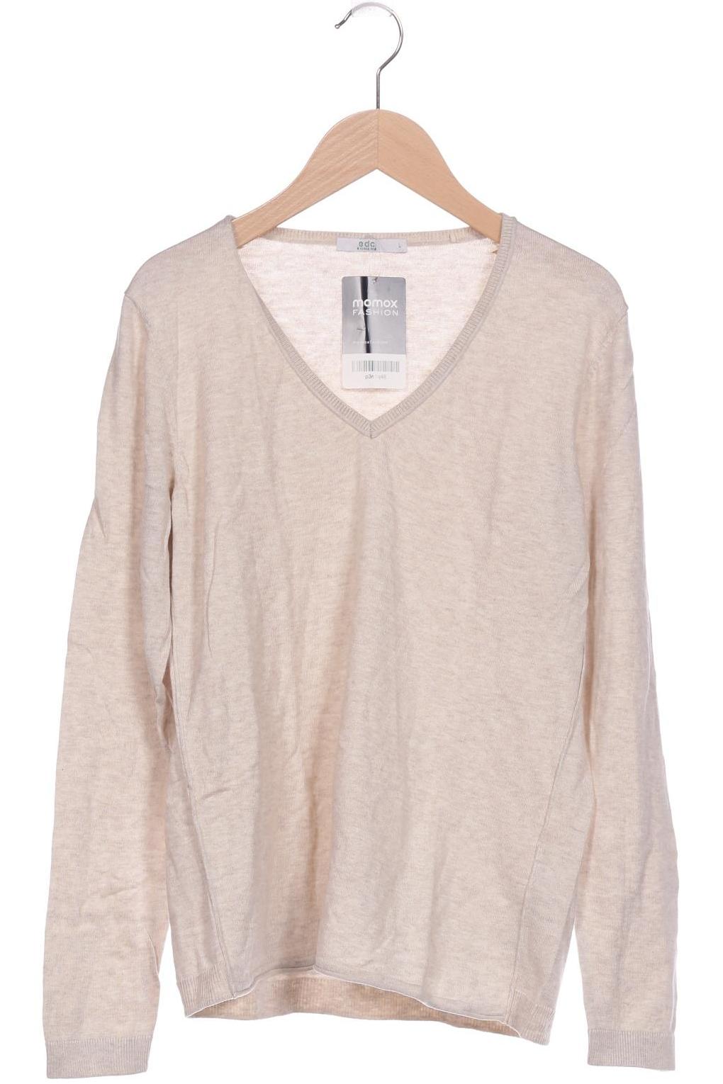 

edc by Esprit Damen Pullover, beige, Gr. 42