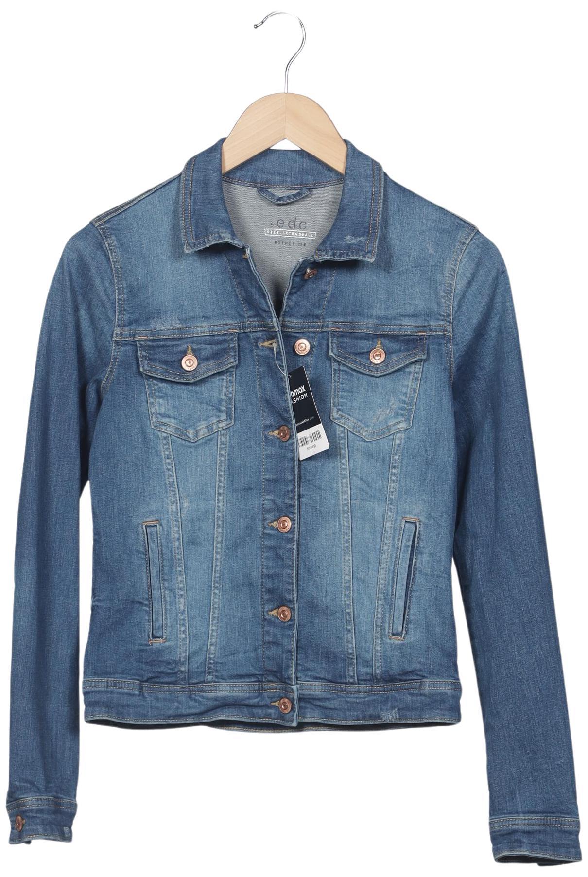 

edc by Esprit Damen Jacke, blau, Gr. 34