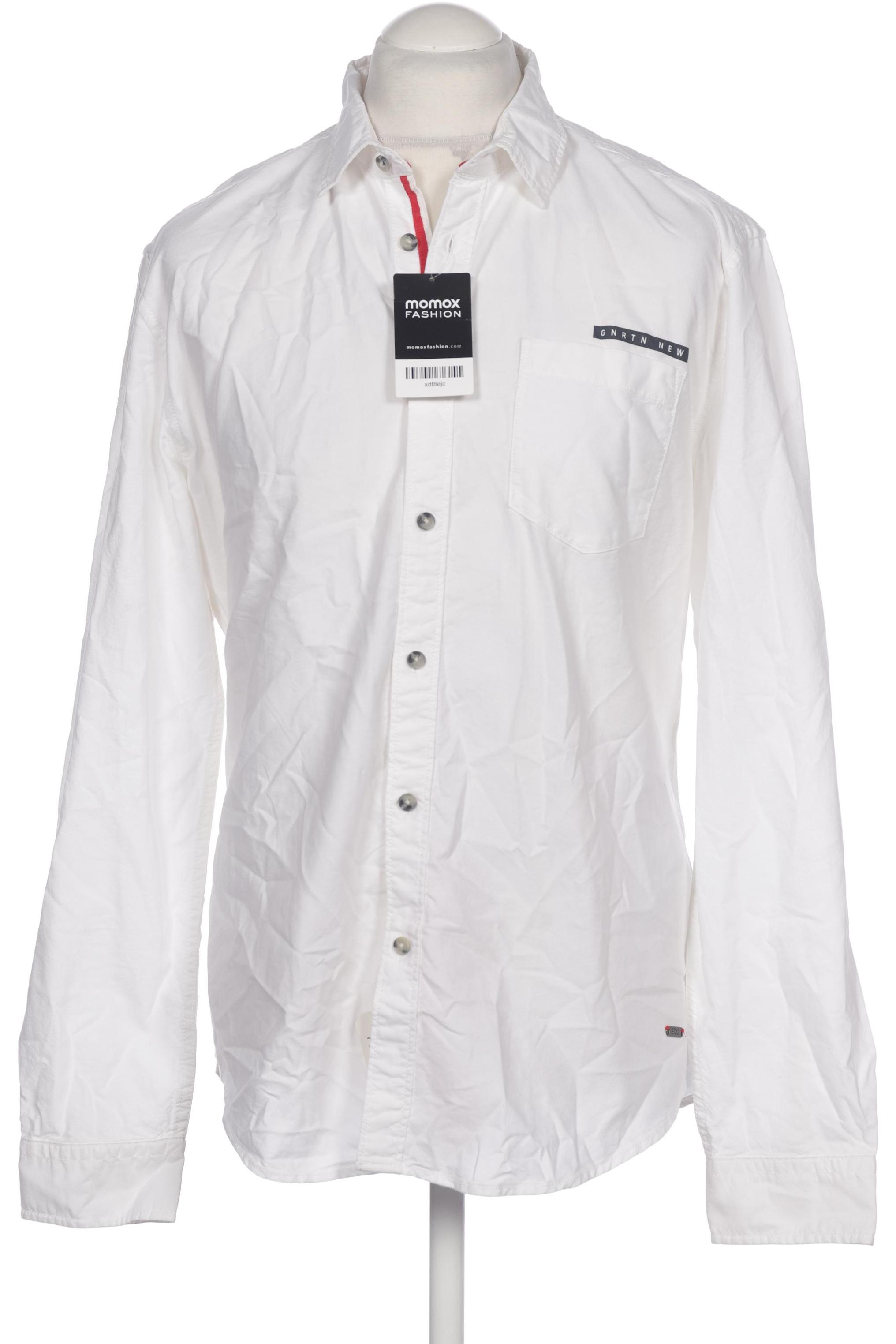 

edc by Esprit Herren Hemd, weiß, Gr. 52