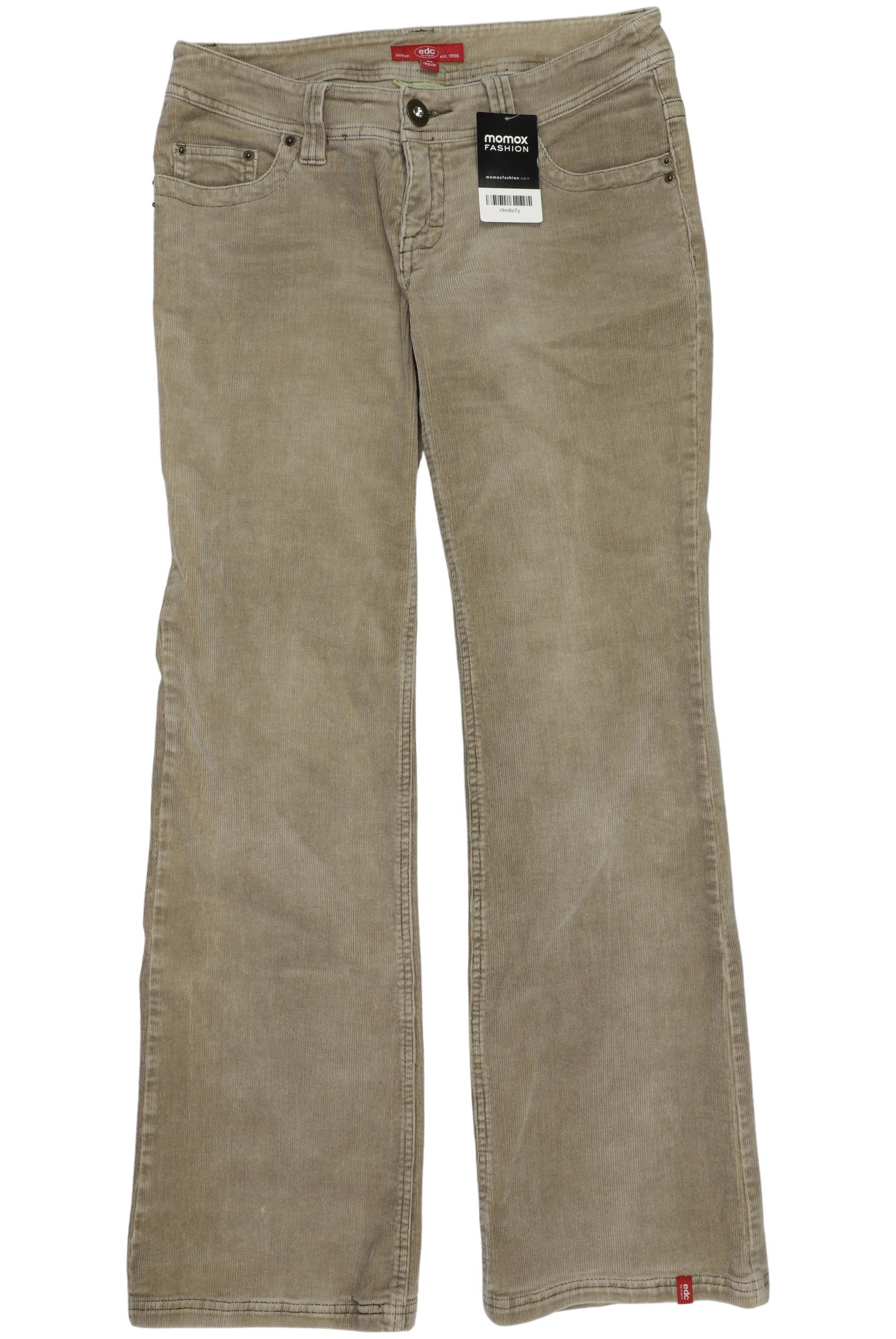

edc by Esprit Damen Stoffhose, beige, Gr. 36