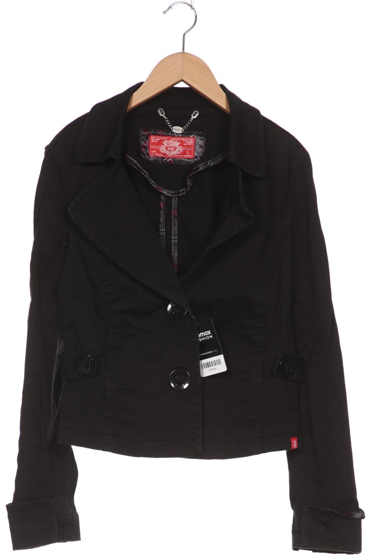 

edc by Esprit Damen Blazer, schwarz, Gr. 42