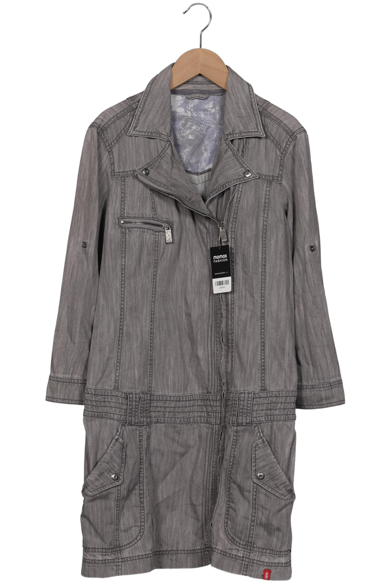 

edc by Esprit Damen Mantel, grau, Gr. 40