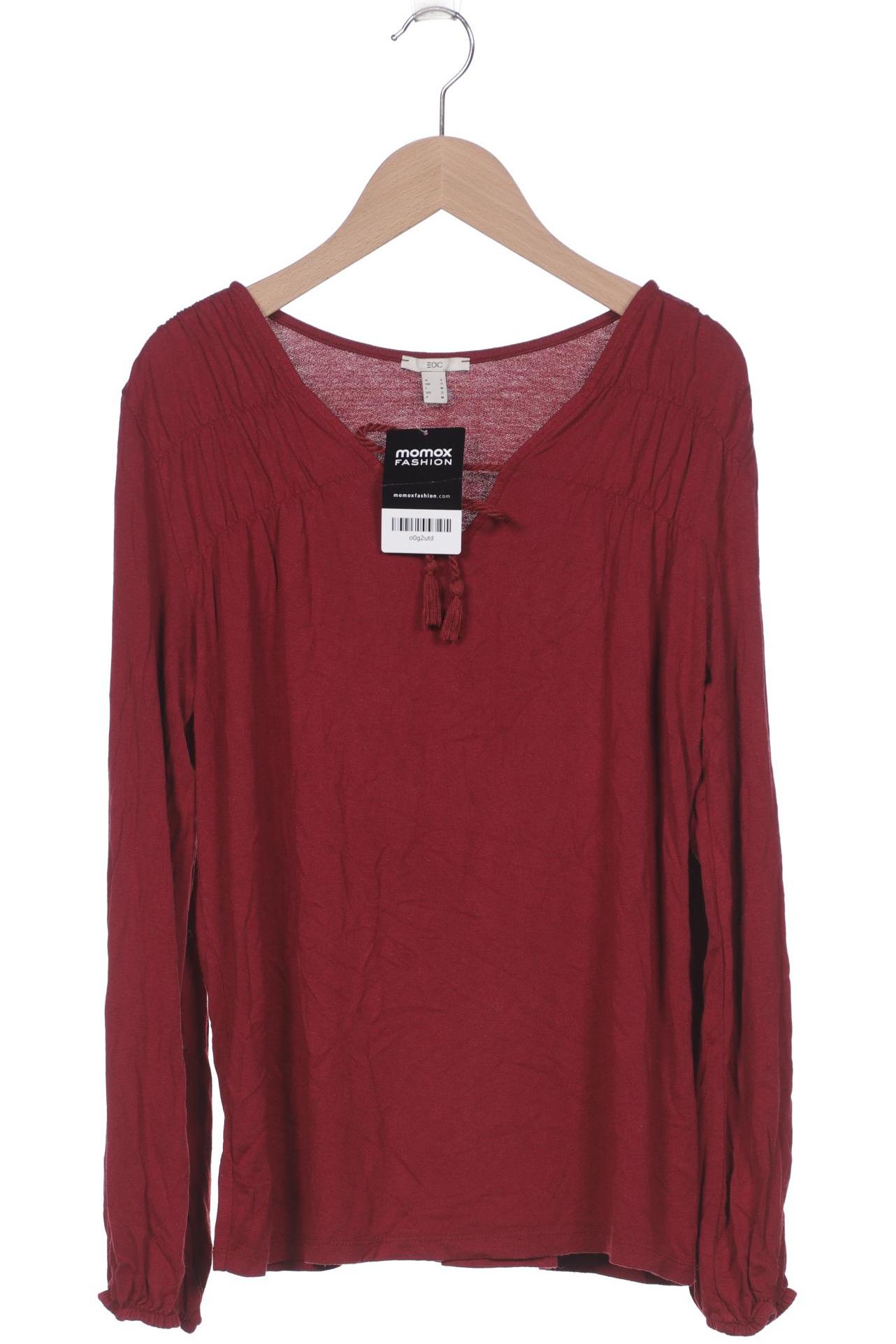 

edc by Esprit Damen Langarmshirt, bordeaux, Gr. 36