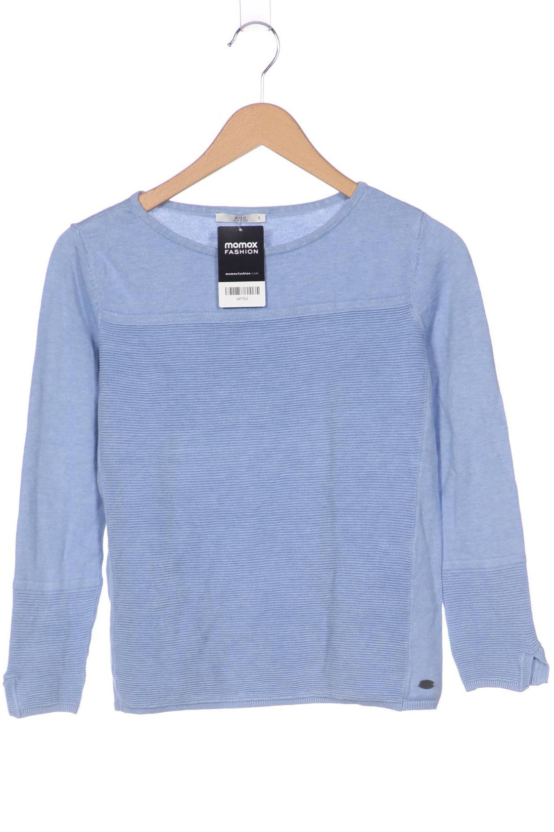 

edc by Esprit Damen Pullover, blau, Gr. 36