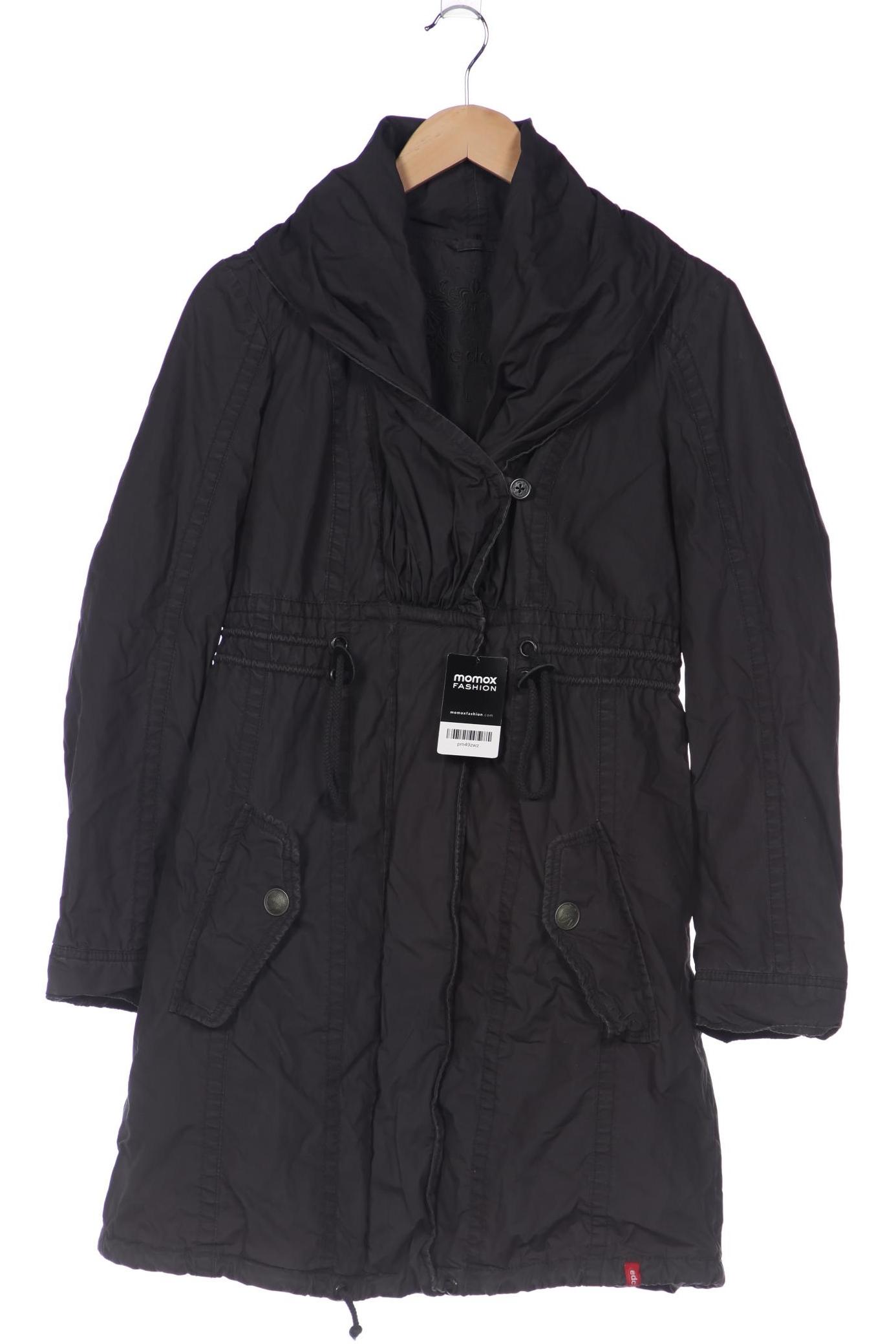 

edc by Esprit Damen Mantel, grün, Gr. 42