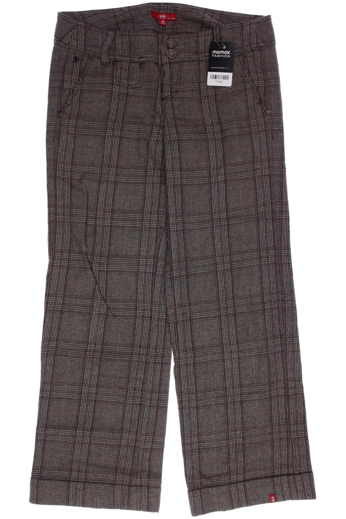 

edc by Esprit Damen Stoffhose, braun, Gr. 40