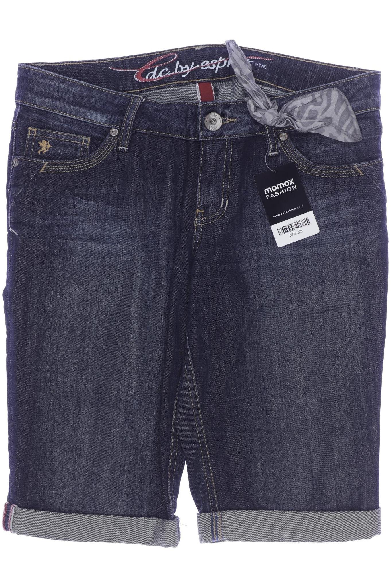 

edc by Esprit Damen Shorts, blau, Gr. 29