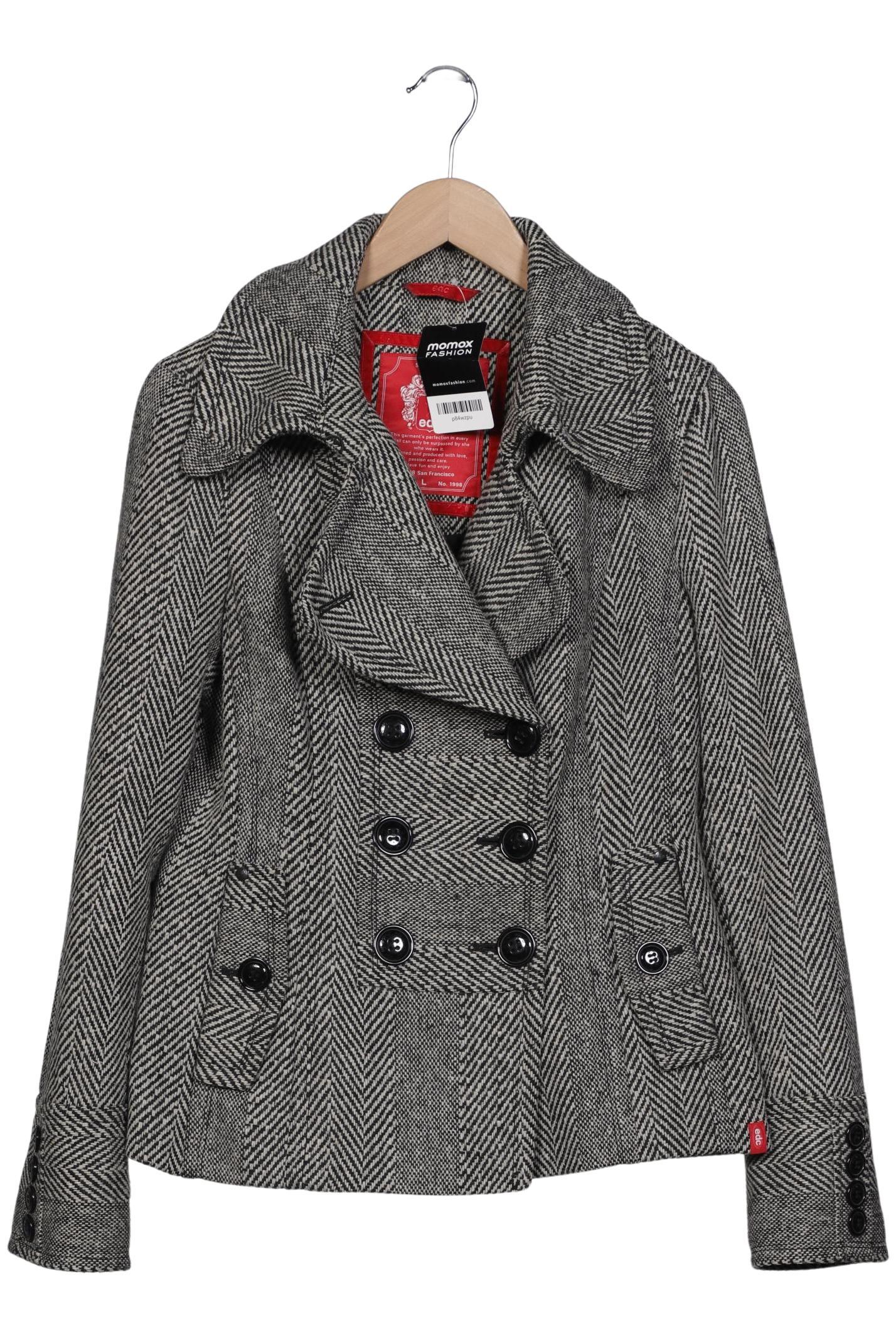 

edc by Esprit Damen Jacke, grau, Gr. 42