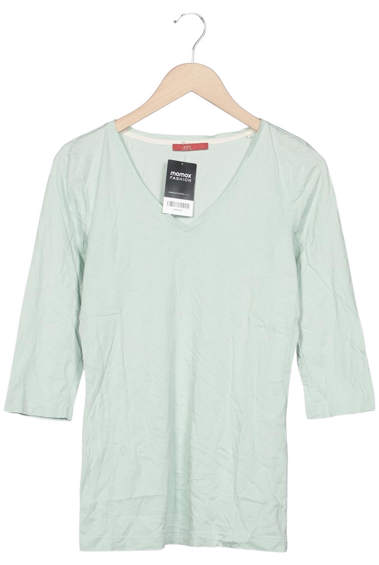 

edc by Esprit Damen Langarmshirt, hellgrün, Gr. 42