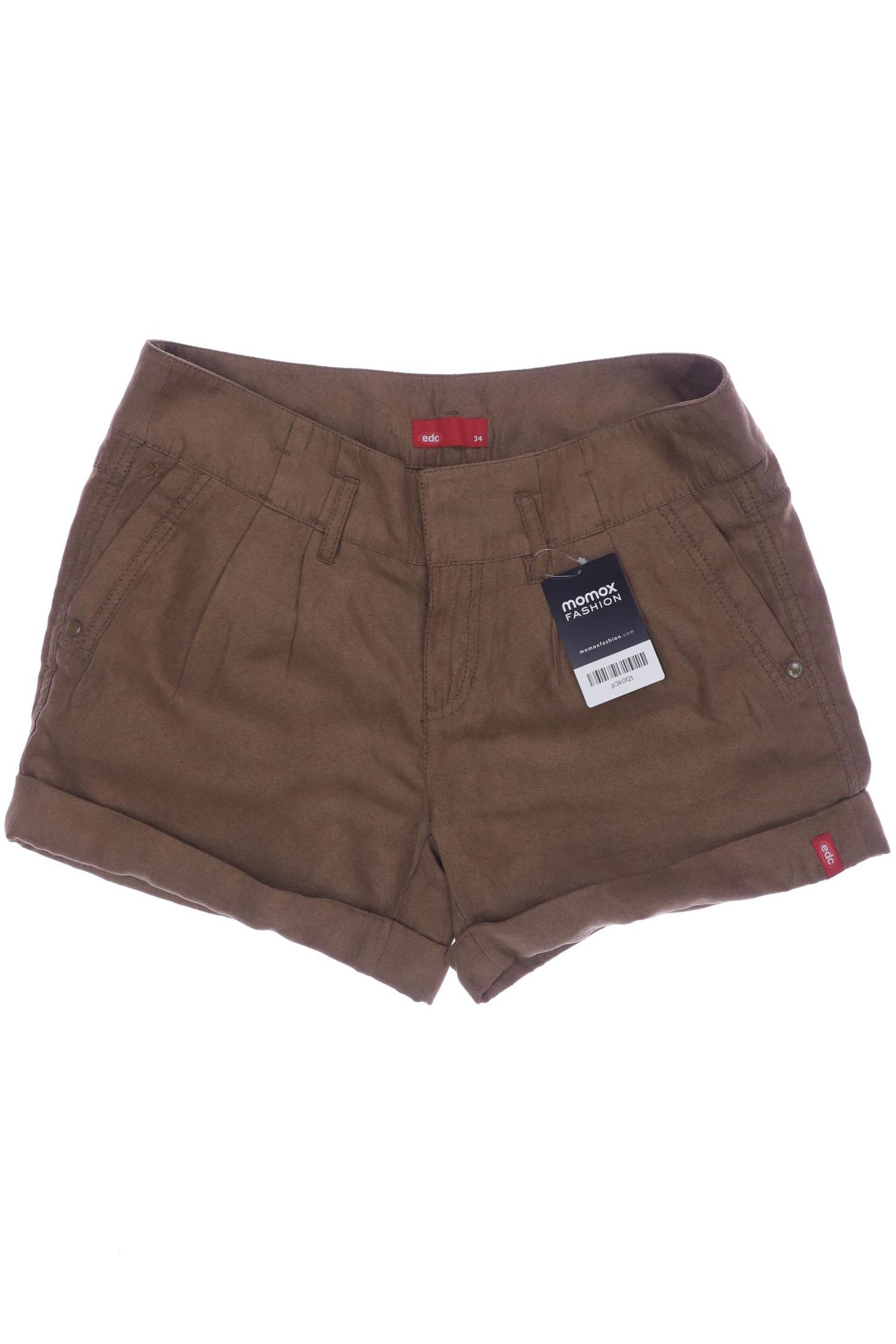 

edc by Esprit Damen Shorts, braun, Gr. 34