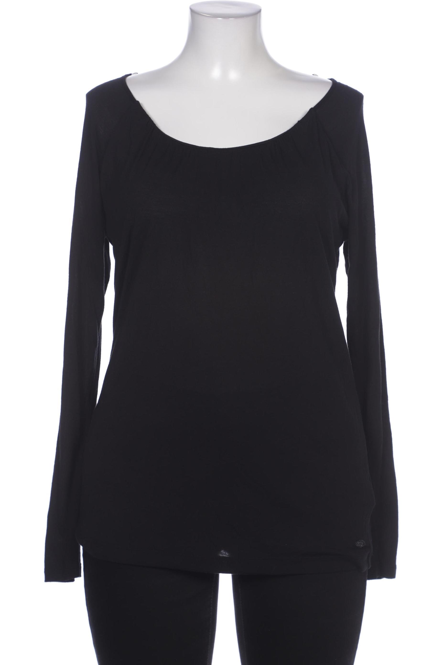 

edc by Esprit Damen Langarmshirt, schwarz, Gr. 44