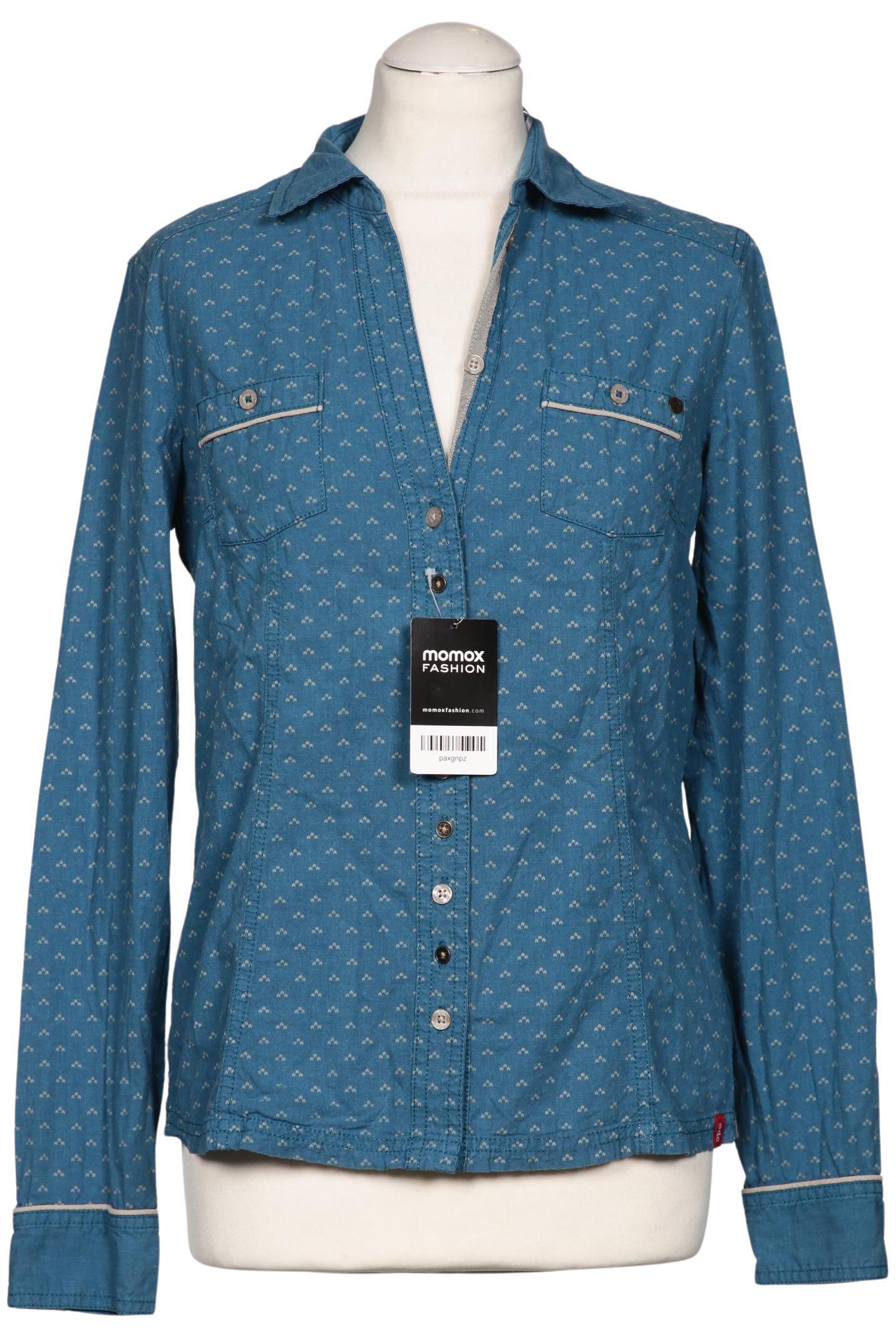 

edc by Esprit Damen Bluse, blau, Gr. 38
