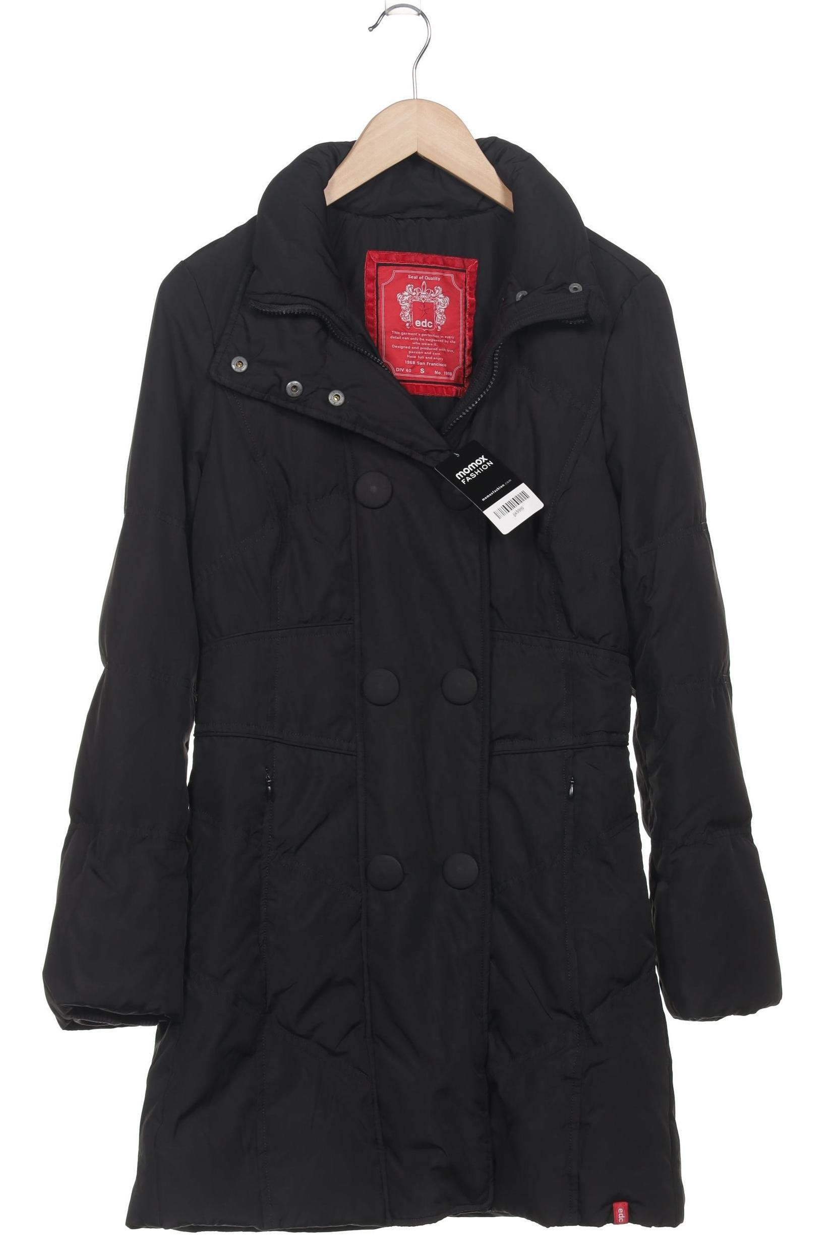 

edc by Esprit Damen Mantel, schwarz, Gr. 36