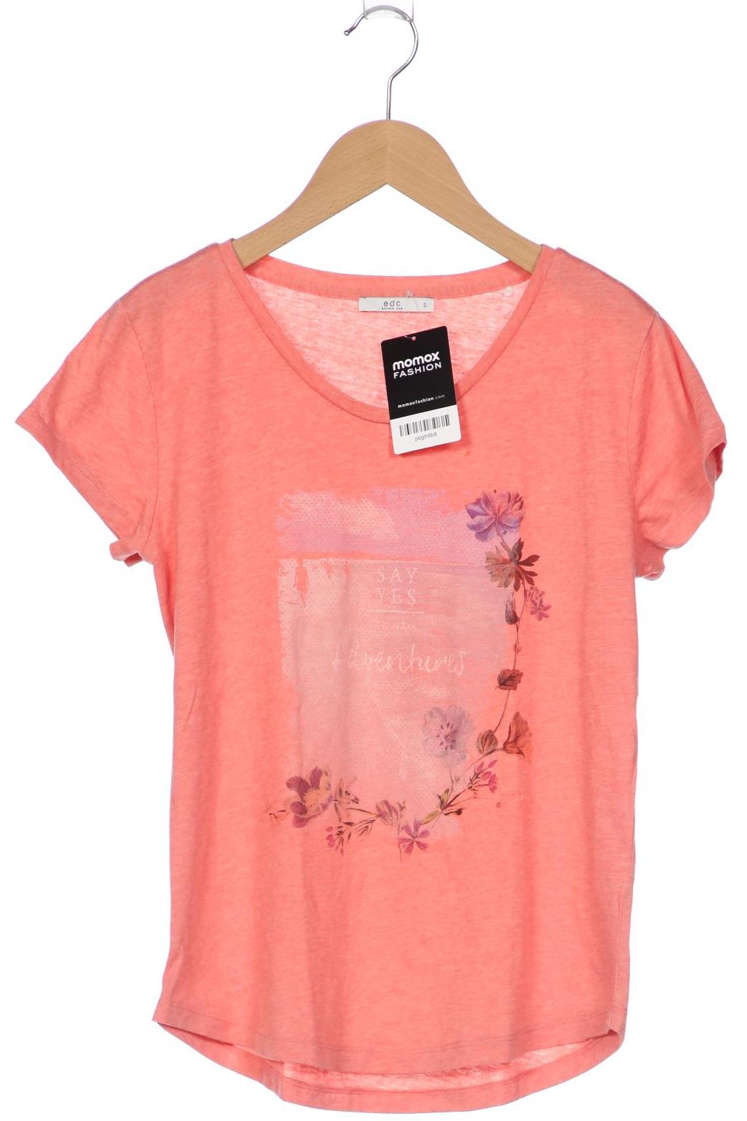 

edc by Esprit Damen T-Shirt, pink, Gr. 36