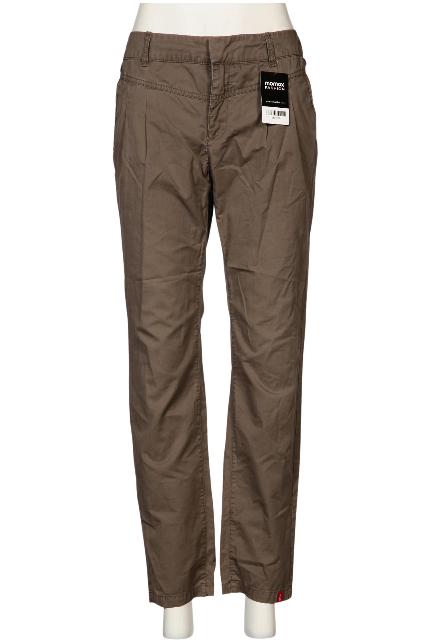 

edc by Esprit Damen Stoffhose, braun, Gr. 40