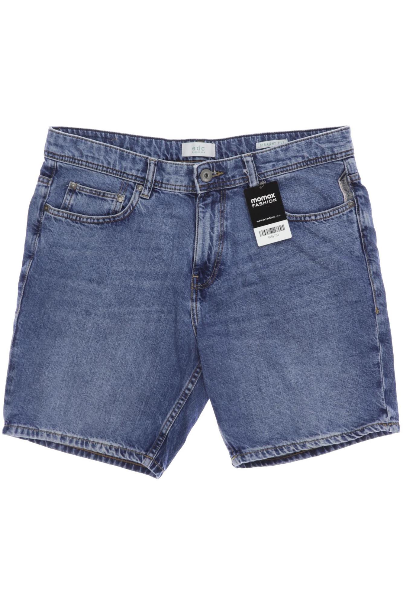 

edc by Esprit Herren Shorts, blau, Gr. 32