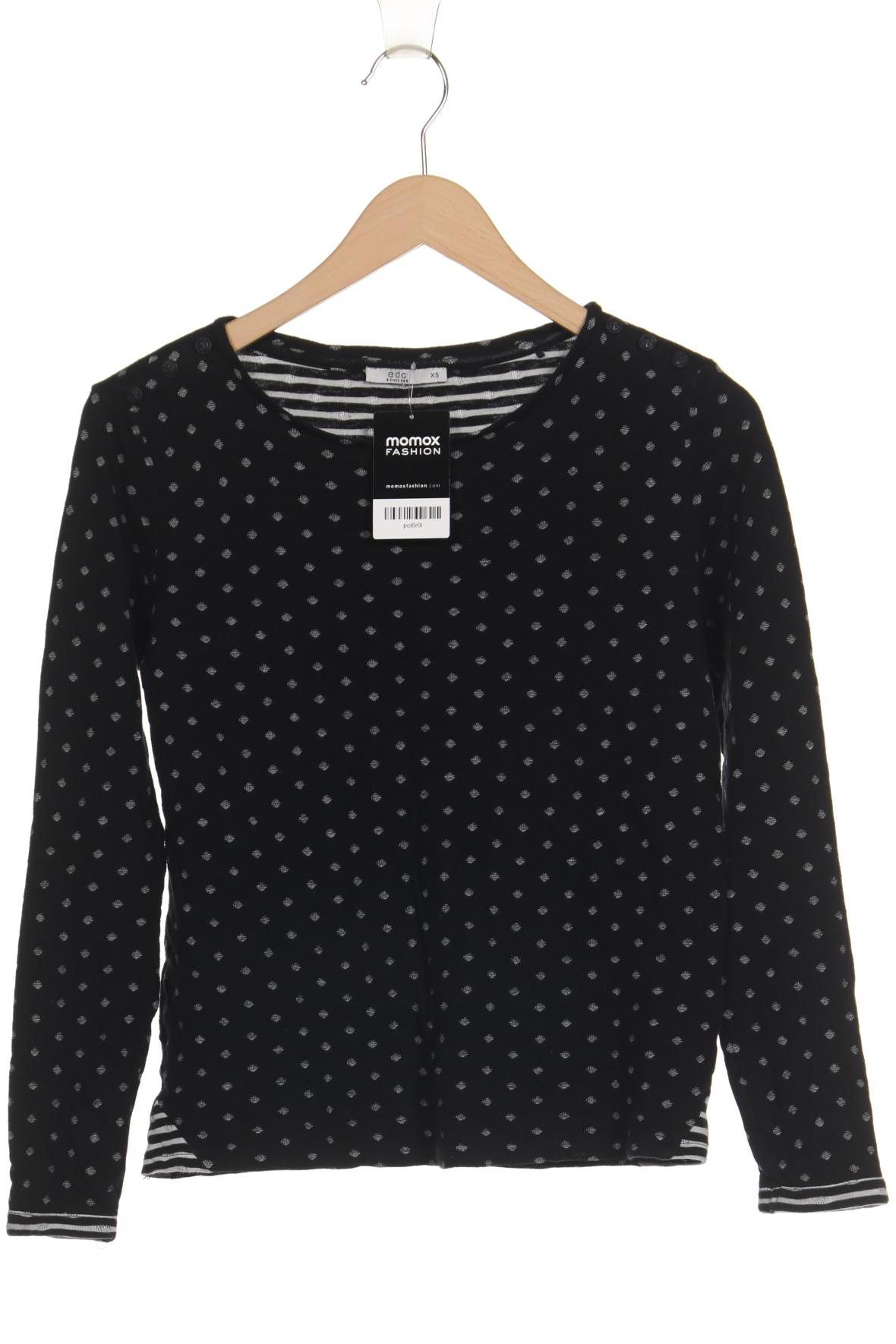 

edc by Esprit Damen Pullover, schwarz, Gr. 34