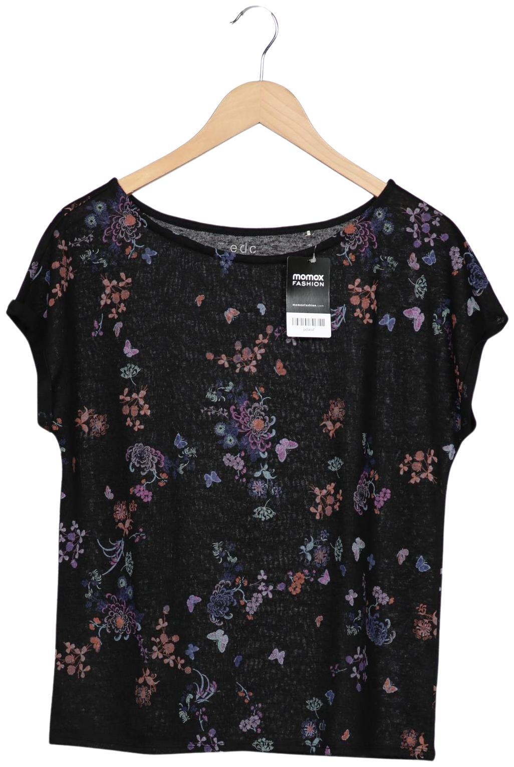 

edc by Esprit Damen T-Shirt, schwarz, Gr. 42